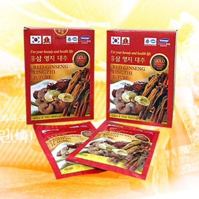 tui nuoc hong sam linh chi - Red Ginseng Lingzhi Jujube Gold