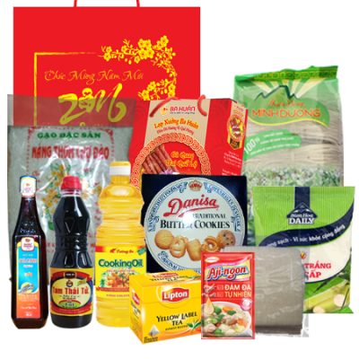 Giỏ quà biếu tặng tết 2016 - Giá rẻ - COMBO 21