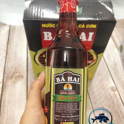 Nước mắm nhỉ cá cơm Bà Hai loại đặc biệt
